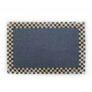 MacKenzie-Childs Courtly Check Blue Sisal Rug NWOT